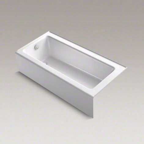 Kohler K-859-g0-0 Bellwether Bubblemassage 66"" X 32&&uot;" Left Hand Drain Bath With White Airjet Trim