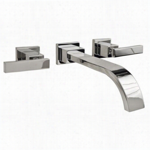 Newport Brass 3-2041 Double Handle Wall Mounted Bathroom Faucet With Metal Lever Handles