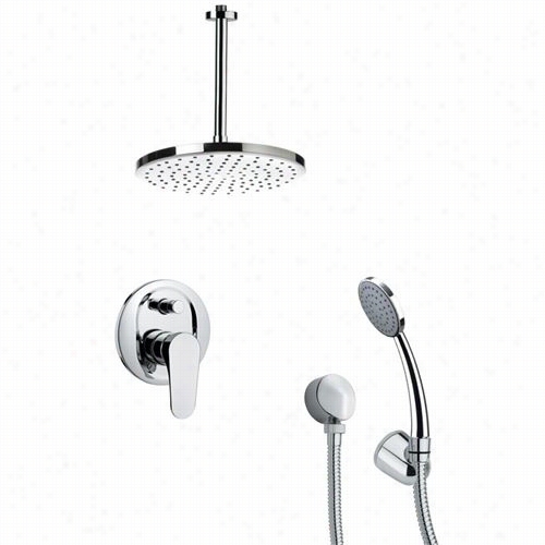 Remer By Nameek's Sfh6014 Orsino 11-4/ 5"&quo T; Shower Faucet In Chrome With Handheld Shower An  6""h Diverter