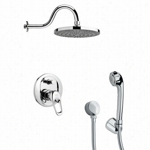 Remre By Nameek's Sfh6079 Orsino 2-3/5"" Shower Faucet In Chrome With Handheld Shower And 12-3/5""h Diverter