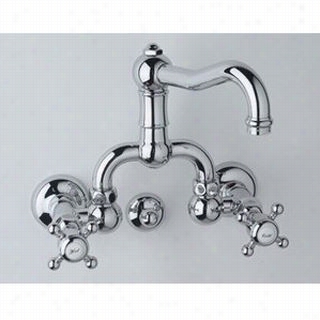 Rohl A1418lm Country Wall Mount Bridge Faucet With Metal Levers