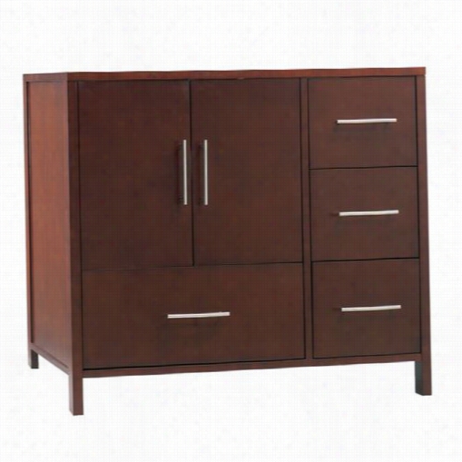 Ronbow 039236-3l Ujno 36"" Vanity Cabinet Wi Th 2 Wood Doors On Left