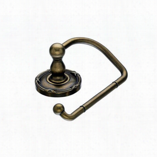 Tp Knobs Ed4gbze Edwardian Bath Tissue Hook With Ribbon Backplate In German Bronze