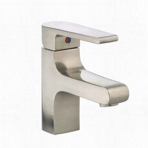 Aerican Standard 2590.101.295 Studio Singpe Handle Monobblock Lavatory Faucet In Satin Nickel