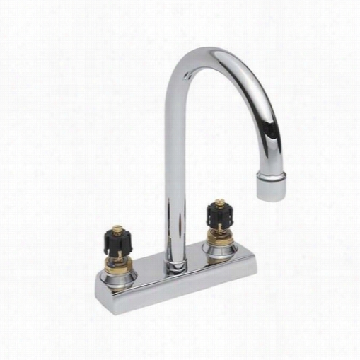 American Support 7401.000.001 Heritage 2 Handle Centerset Bathroom Faucet In Polished Chrome With Pop Up Drain