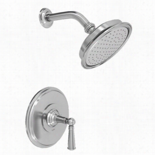Newport Brass 3-2414bp Single Handle Shower Vallve Rebuke With Showerhead And Metsl Lever Handle
