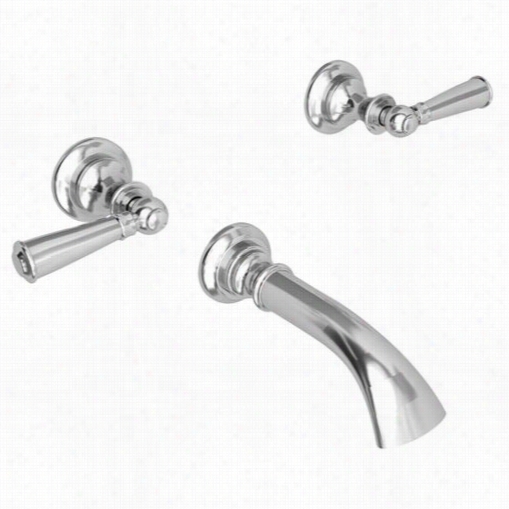 Newport Brass 3-2455 Doble Han Dle Tub Filler With Tub  Spout And  Metal Lever Handles