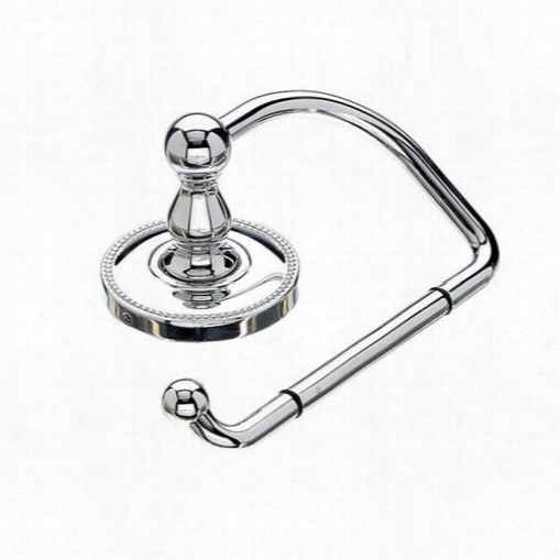 Top Knobs Ed4pca Edwardoan Bath Tissue Hook With Beaded  Backplate In Polished Chrome