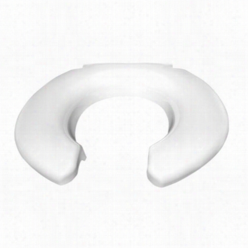 Comfort Seats 2445263-4w Big John Overized Tooilets Eat In White With Open Front Without Cover