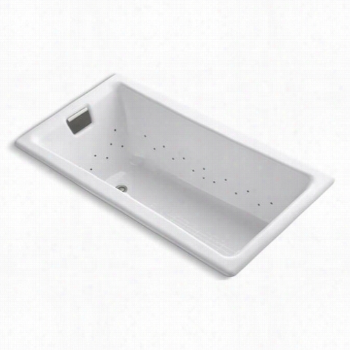 Kohler K852-gbn Tea-for-two 60& Quot;" X 32&quor;&quof; Ddrop~in Bubblemassage Bath Tub With Vibrant Brushed Nickel Airjet