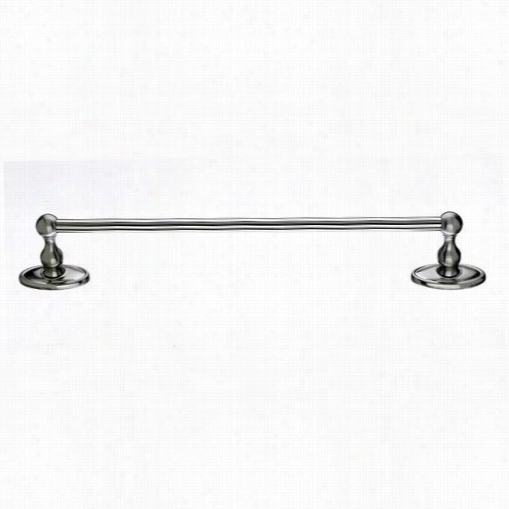 Crop Knobs Ed10bsncc Edwardian Bath 30""  Sole Towel Rod With Oval Bakcplate In Brushed Satin Nickel