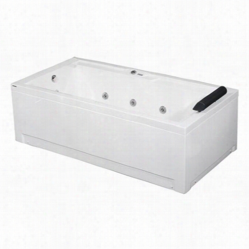 Aston M T620-r 5.9 Ft. Whirlpool Btah Tub In White With Right Draain