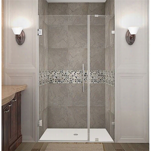 Aston Sdr985 Nautis 338"" X 72"" Completely F Ramelessh Inged Shower Door