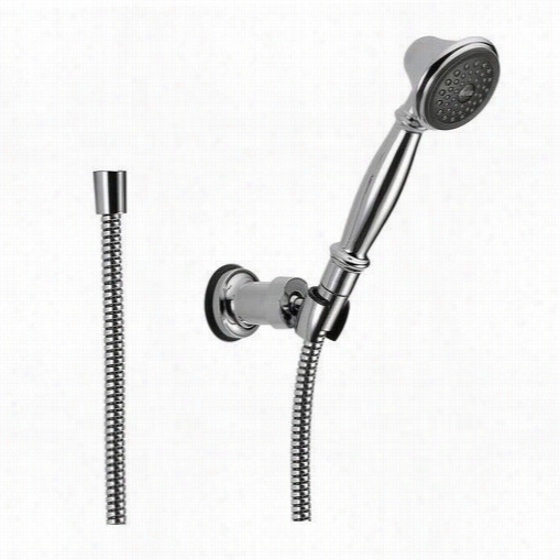 Delta 55020 Single Function Wall Mmounted Handshower In Chrome With 69"" Hose