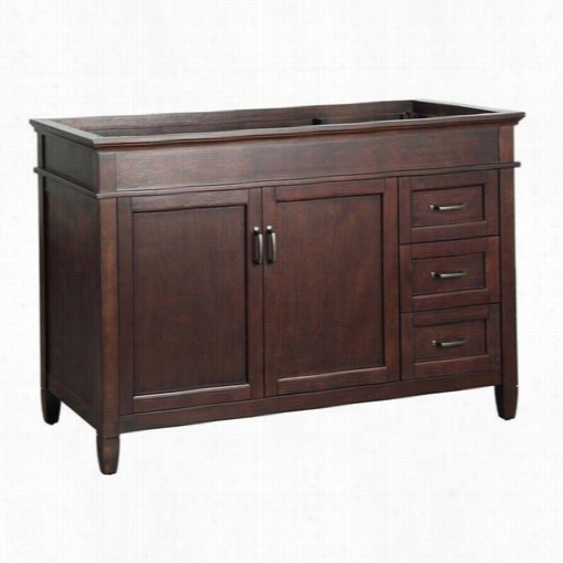 Foremost Asga4821dr Ashbburn 48""w Righ Drawer Vanity Cabine T Only In Mahogany