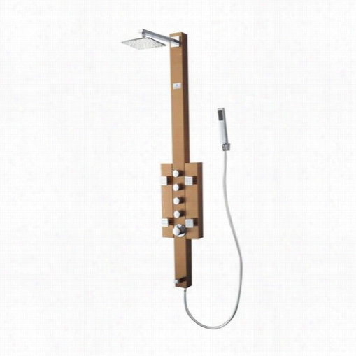 Fresca Fsp8002bb Leccostainless Steel Thermostatic Shower Massage P Anel I Nbrushed Bronze