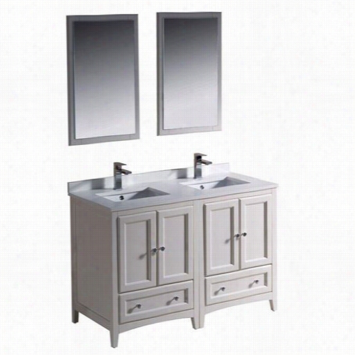 Fresca Fvn20-2424 Ofxord 48"" Traditional Double Sink Bathroom Conceit - Vanity Top Included