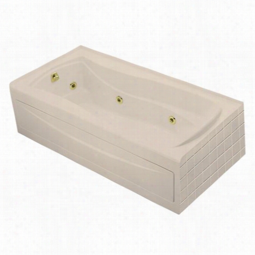 Kohler K-1257-hl Mariposa 72"" X 36"" Alcove Whirlpool Bath With Integral Aprkn Left Hand Drain And Heater