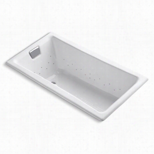 Kohler K-852-gccp Tea-for-two  60"" X 32"" Drop-in Bubblemassage Bath Tub With Polished Chrome Airjet
