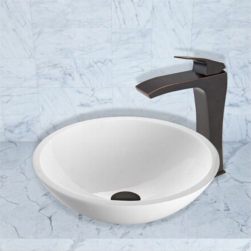 Vigo Vgt45 Flat Edged Pale Phoenix Stone Vessel Sink And Blackstonianfaucet Set