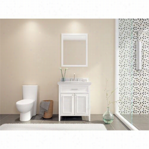 Ariel Bath D031s-whtt Kensington 31"" Single Ssink Vanity Set In White - Vanitytopp Inculded