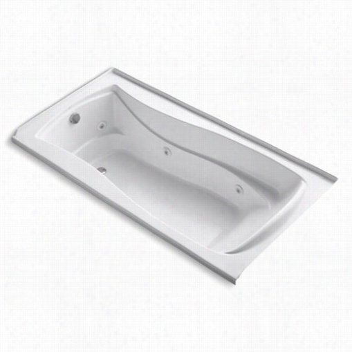 Kohler K-1257--l Mariposa 7"" X 3"" Alcove Whirlpool Bath With Integral Tile Flange And  Left Hand Draiin