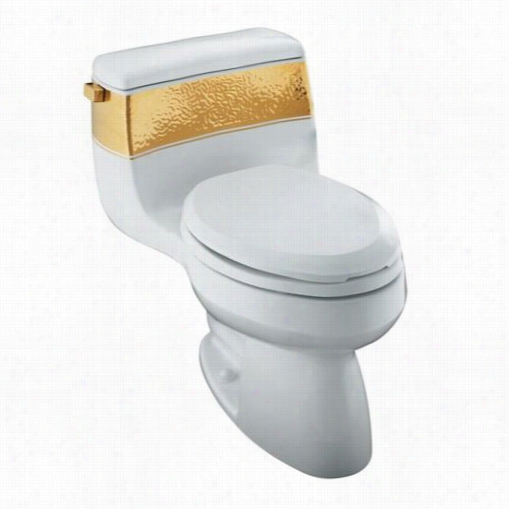 Kolher K-14346-pd-0 Laureate Design On Gabrielle Comfort Height One Piece Toilet