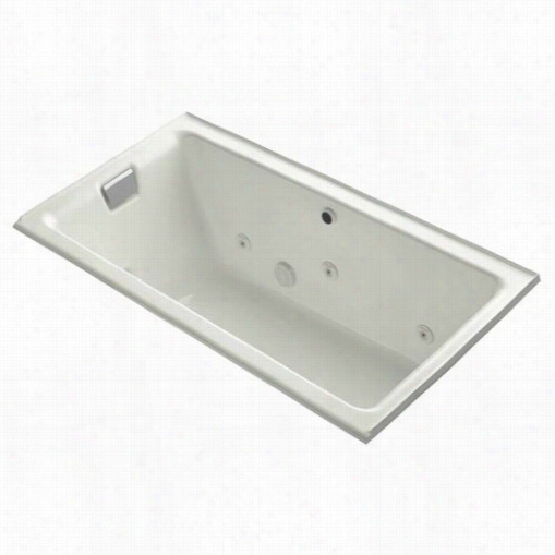 Kohler K-856-lh Tea-for-two 66"" X 36"" Alcove Whirlpool Bath With Left Hand Empty And Heater Without Trim