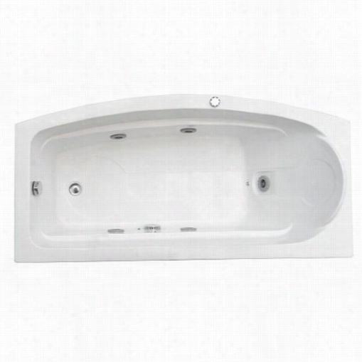 Aston Mt601-r 5.6 Ft. Whirlpool Bath Tub In White With Right Drain