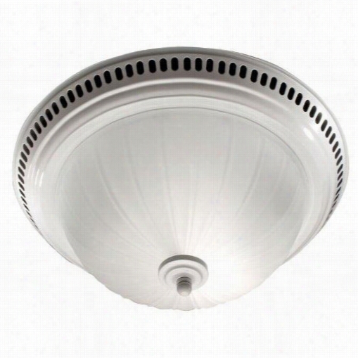 Broan 741wh Liggt Fixture/fan Combination Corsoion Resistant Gloss White Finish Base