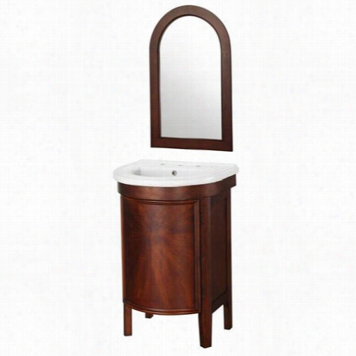 Foremost  Lacat23119 Lagun A 23"" Vanity In Cherry With  Topp A Nd Mirror - Conceit Top Included