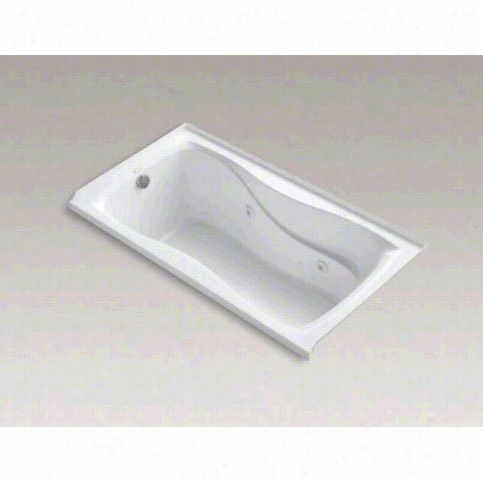 Kohler K-1209-lh Hourglass 60"" X 32&quit;" Alcove Whirlpool Bath With Integral Tile  Flange Left Hand Drain And Heater