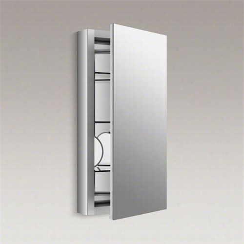 Kohler K-99001-na Verdera 15"" Alminum Meicine Cabniet With Magnifying Mirorr And Slow-close Door