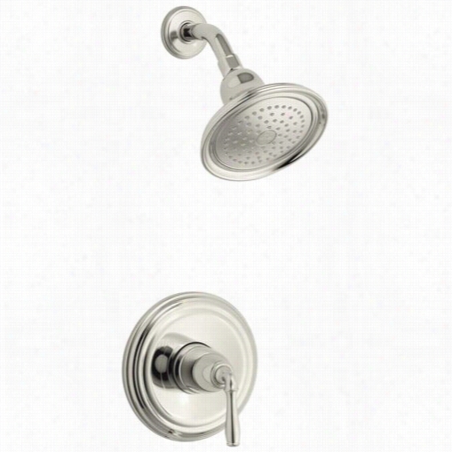 Kohler K-t396-4e-sn Deevnshire Single Metal Leever Handle Shower Valve Trim Merely With 2.0 Gpm Single Function Shower Head