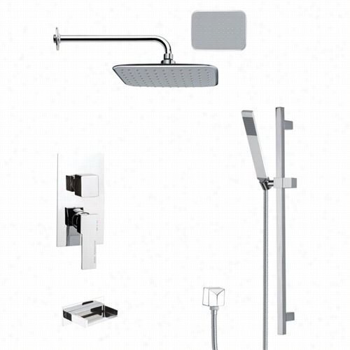 Remer By Nameek's Tsr9135 Galiano Rain Shower A Whole  In Crhome With 2"&quo;w Handheld Shower