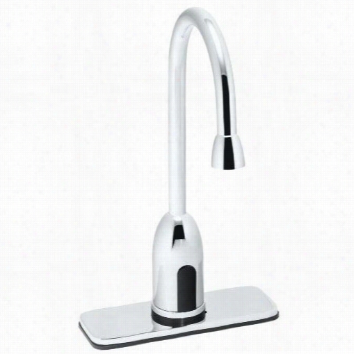 Speakman S-9 110-ca Sensorflo Battery Powered Sensor Gooseneck Faucet With 4"" Deck Pate