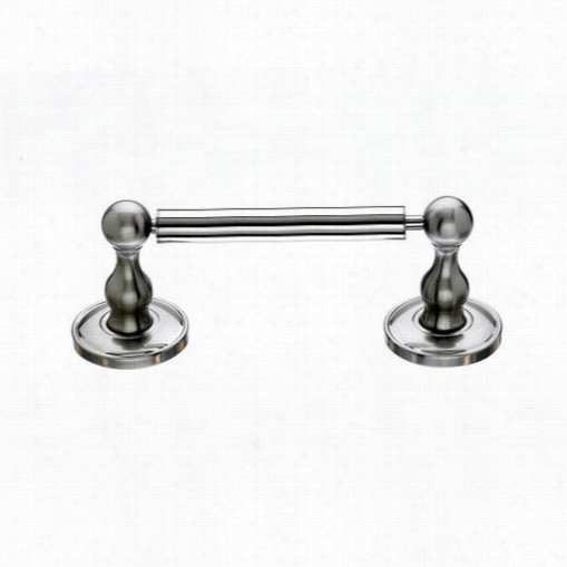 Top Knobs Ed3bsnd Edwardian Bath Tissue Holder With Plain Backplate In Brushed Satin Nickel