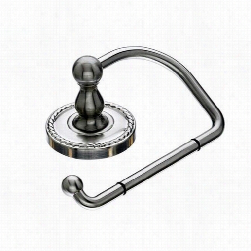 Top Knobs Ed4bsnf Edwardian Bath Tissue Hook With Rope Backplate In Brushed Satin Nickel