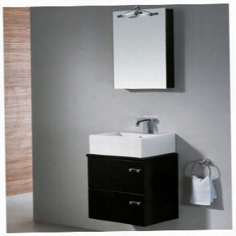 Vigo Vg09002104k 22" " Single Bathroom Vanityi N Wenge With Drug Cabinet - Vaity Top Included
