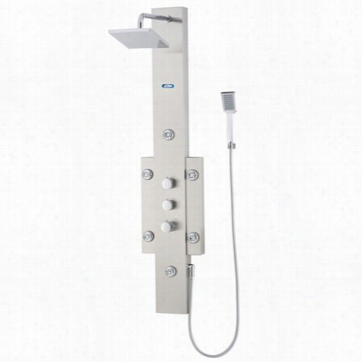 Aston Spss304 6-jet Shower System With Directional Showerhead In Stainless Steel