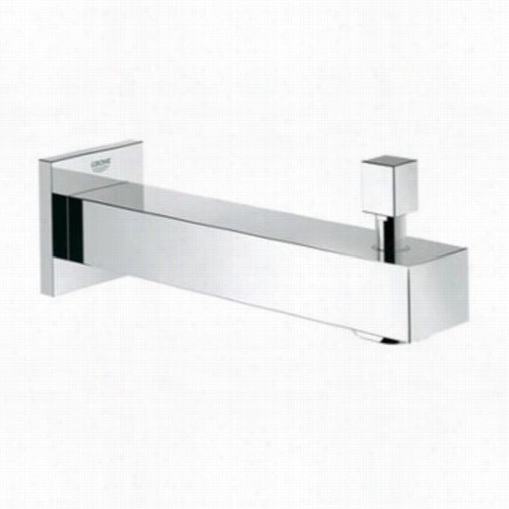 Groh E 13307000 Eurocube Wall Moun Diverter Tub Spout In Starlight Chrome