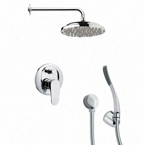 Remer In Proportion To Nameek's Sfh6051 Orsino 3-1/2&uqot;&q Uot; Rund Shower System In Hrome With 4-1/2""h Diverter