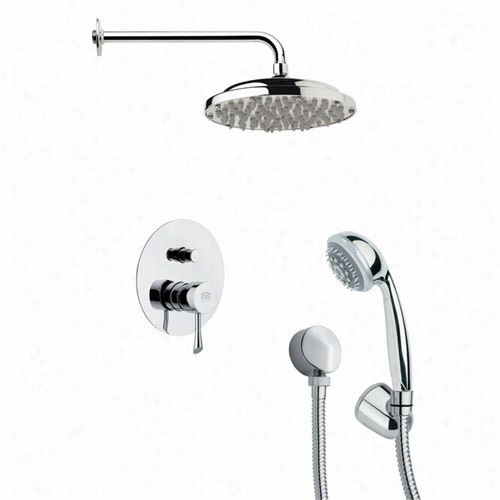 Remer By Nameek's Sfh6053 Orsino 3-1/2"" Shower Faucet In Chrome With Handheld Shower And 7""h Diverter