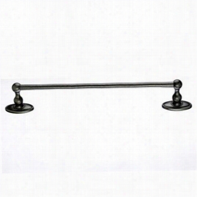 Top Knobs Ed8apcedwardian Bath 24"" Single Towel Rod With Oval Backplate In Antique Pewter