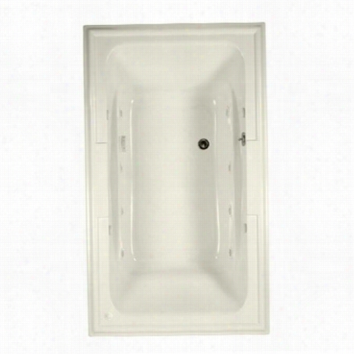 American Standard 2742 .048wck2.222 Town Square 72""x42"" Ecosilent Whirlpool Drop-in Tub In Linen