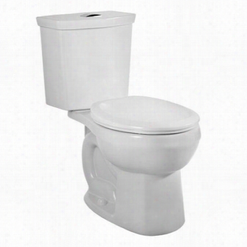 American Standard 2889.5166.020 H 2option Siphonic Dual Flush Round Front Toilet In White With Aquaguard Liner