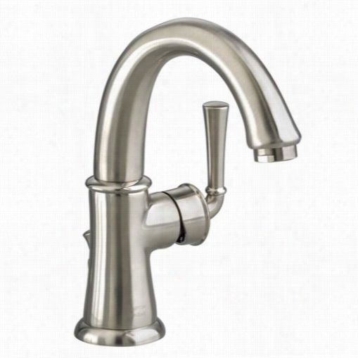 American Standrad 7420.101.295 Port$mouth 2 Lever Handle Swivel Monoblock Bathroom Faucet In Satin Nickel