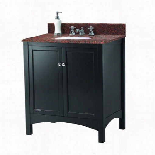 Foremost Treatc3122 Haven 31"" Vanity In Espresso With Terra Cotta Granite Top - Vanity Top Included