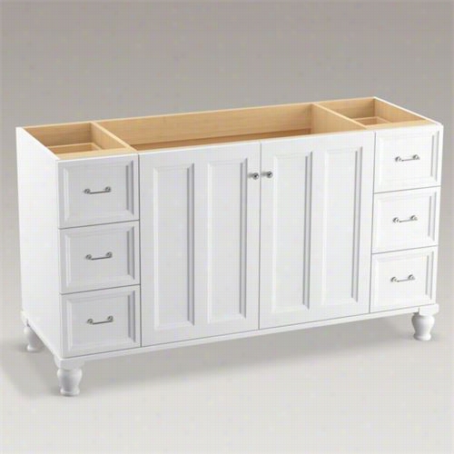 Kohler 99523-lgsd Damask 60"" Legd Vanity Cabinet Only Wwith Split Top Drawers