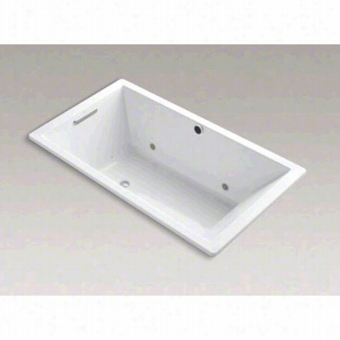 Kohlr K-1173-gcr Underscore 66"" X 36"" Drop-in Bubblemassage Bath Tub With Chromatherapy